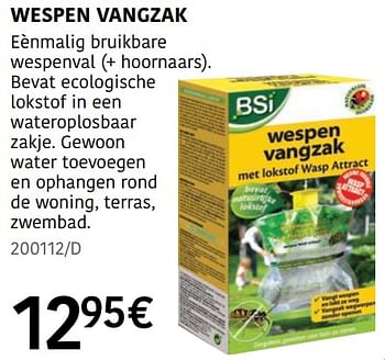 Promotions Wespen vangzak - BSI - Valide de 04/04/2024 à 30/06/2024 chez HandyHome