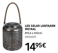 Led solar lantaarn metaal-Huismerk - HandyHome
