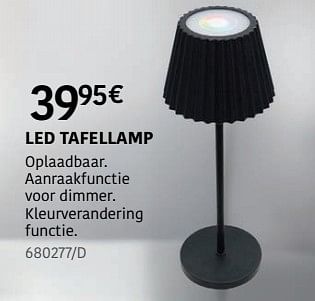 Promoties Led tafellamp - Huismerk - HandyHome - Geldig van 04/04/2024 tot 30/06/2024 bij HandyHome