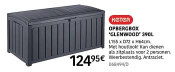 Promoties Opbergbox glenwood - Keter - Geldig van 04/04/2024 tot 30/06/2024 bij HandyHome