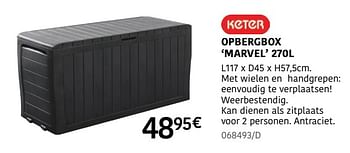 Promoties Opbergbox marvel - Keter - Geldig van 04/04/2024 tot 30/06/2024 bij HandyHome