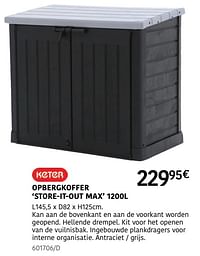 Opbergkoffer store it out max-Keter