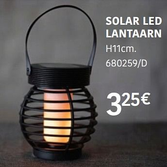 Promotions Solar led lantaarn - Produit Maison - HandyHome - Valide de 04/04/2024 à 30/06/2024 chez HandyHome
