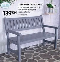 Tuinbank bordeaux-Sens-Line