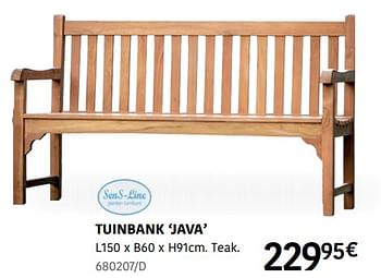 Promoties Tuinbank java - Sens-Line - Geldig van 04/04/2024 tot 30/06/2024 bij HandyHome