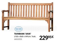 Tuinbank java-Sens-Line