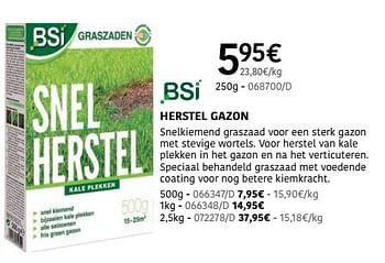 Promotions Herstel gazon - BSI - Valide de 04/04/2024 à 30/06/2024 chez HandyHome