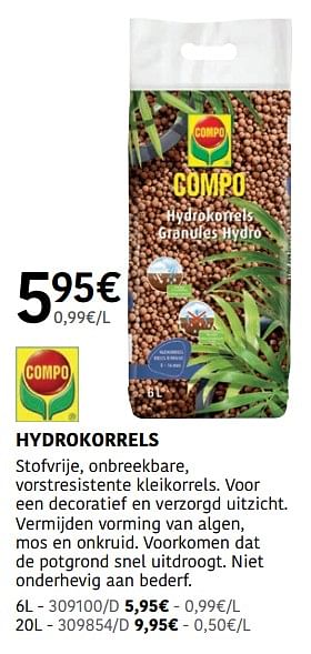 Promoties Hydrokorrels - Compo - Geldig van 04/04/2024 tot 30/06/2024 bij HandyHome
