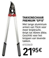 Promoties Takkenschaar premium sp15 - AVR - Geldig van 04/04/2024 tot 30/06/2024 bij HandyHome