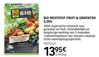 Promoties Bio meststof fruit + groenten - Compo - Geldig van 04/04/2024 tot 30/06/2024 bij HandyHome