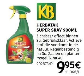 Promoties Herbatak super spray - KB - Geldig van 04/04/2024 tot 30/06/2024 bij HandyHome