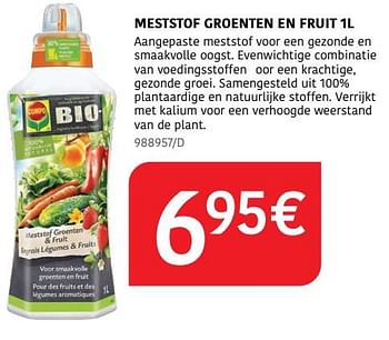 Promoties Meststof groenten en fruit - Compo - Geldig van 04/04/2024 tot 30/06/2024 bij HandyHome