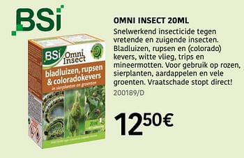 Promotions Omni insect - BSI - Valide de 04/04/2024 à 30/06/2024 chez HandyHome