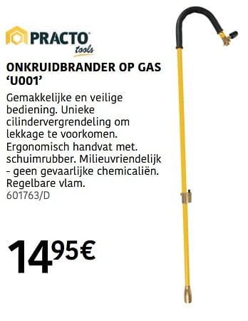 Promotions Onkruidbrander op gas u001 - Practo Garden - Valide de 04/04/2024 à 30/06/2024 chez HandyHome