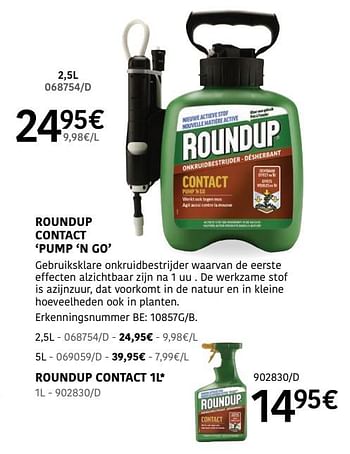 Promotions Roundup contact pump n go - Roundup - Valide de 04/04/2024 à 30/06/2024 chez HandyHome
