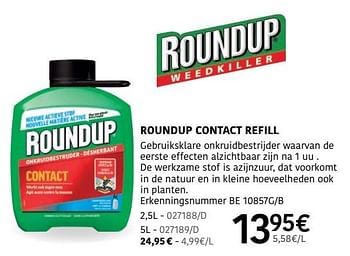 Promoties Roundup contact refill - Roundup - Geldig van 04/04/2024 tot 30/06/2024 bij HandyHome
