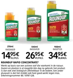 Roundup rapid concentrate