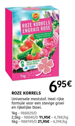 Promoties Roze korrels - Compo - Geldig van 04/04/2024 tot 30/06/2024 bij HandyHome