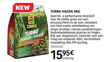 Promotions Turbo hagen - Compo - Valide de 04/04/2024 à 30/06/2024 chez HandyHome