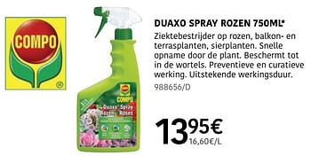 Promotions Duaxo spray rozen - Compo - Valide de 04/04/2024 à 30/06/2024 chez HandyHome