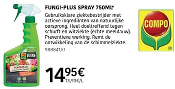 Promotions Fungi plus spray - Compo - Valide de 04/04/2024 à 30/06/2024 chez HandyHome