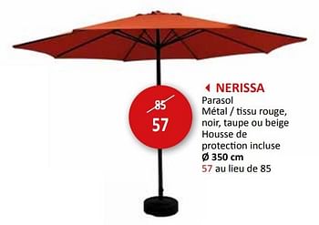 Promoties Nerissa parasol - Huismerk - Weba - Geldig van 27/03/2024 tot 16/05/2024 bij Weba