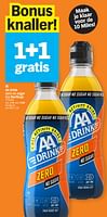 Promoties Aa drink zero no sugar - AA-Drink - Geldig van 15/04/2024 tot 21/04/2024 bij Albert Heijn