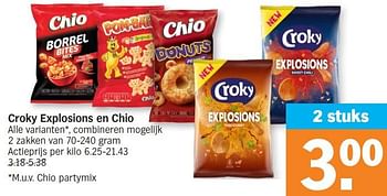 Promoties Croky explosions en chio - Huismerk - Albert Heijn - Geldig van 15/04/2024 tot 21/04/2024 bij Albert Heijn