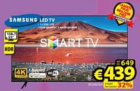 Promoties Samsung led tv ue55au7025 - Samsung - Geldig van 17/04/2024 tot 24/04/2024 bij ElectroStock