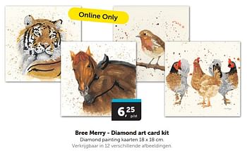 Promotions Bree merry diamond art card kit - Produit Maison - Boekenvoordeel - Valide de 13/04/2024 à 21/04/2024 chez BoekenVoordeel