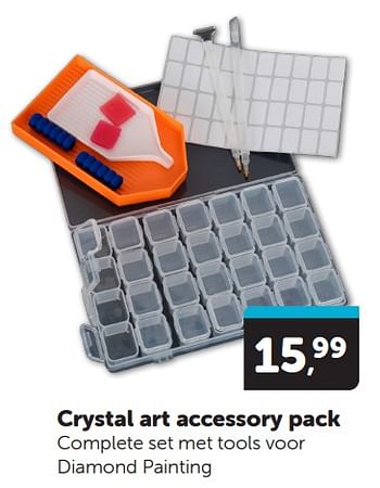 Promotions Crystal art accessory pack - Crystal Art Kit - Valide de 13/04/2024 à 21/04/2024 chez BoekenVoordeel