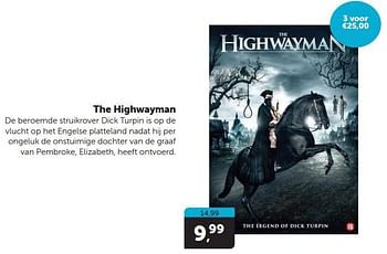 Promoties The highwayman - Huismerk - Boekenvoordeel - Geldig van 13/04/2024 tot 21/04/2024 bij BoekenVoordeel