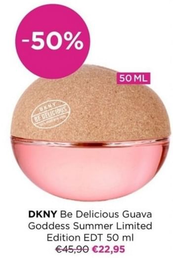 Promoties Dkny be delicious guava goddess summer limited edition edt - DKNY - Geldig van 15/04/2024 tot 21/04/2024 bij ICI PARIS XL