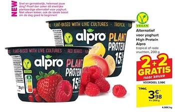 Promotions Alternatief voor yoghurt high protein alpro - Alpro - Valide de 17/04/2024 à 29/04/2024 chez Carrefour