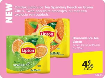 Promotions Bruisende ice tea lipton - Lipton - Valide de 17/04/2024 à 29/04/2024 chez Carrefour