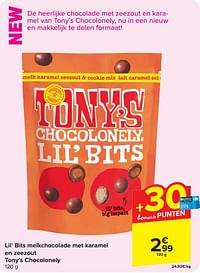 Lil`bits melkchocolade met karamel en zeezout tony`s chocolonely-Tony
