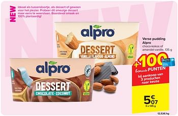 Promotions Verse pudding alpro - Alpro - Valide de 17/04/2024 à 29/04/2024 chez Carrefour