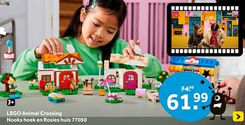 Promoties Lego animal crossing nooks hoek en rosies huis 77050 - Lego - Geldig van 12/04/2024 tot 28/04/2024 bij Intertoys