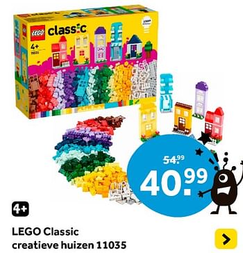 Promoties Lego classic creatieve huizen 11035 - Lego - Geldig van 12/04/2024 tot 28/04/2024 bij Intertoys