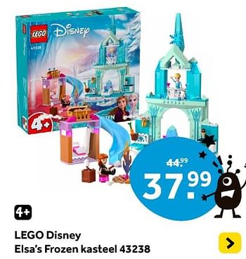 Promoties Lego disney elsa‘s frozen kasteel 43238 - Lego - Geldig van 12/04/2024 tot 28/04/2024 bij Intertoys