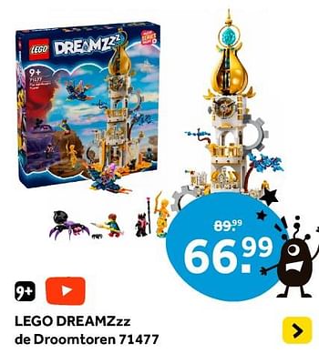 Promoties Lego dreamzzz de droomtoren 71477 - Lego - Geldig van 12/04/2024 tot 28/04/2024 bij Intertoys