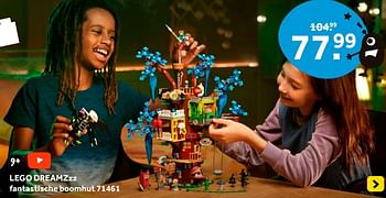 Promotions Lego dreamzzz fantastische boomhut 71461 - Lego - Valide de 12/04/2024 à 28/04/2024 chez Intertoys