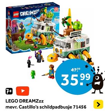 Promoties Lego dreamzzz mevr. castillo’s schildpadbusje 71456 - Lego - Geldig van 12/04/2024 tot 28/04/2024 bij Intertoys