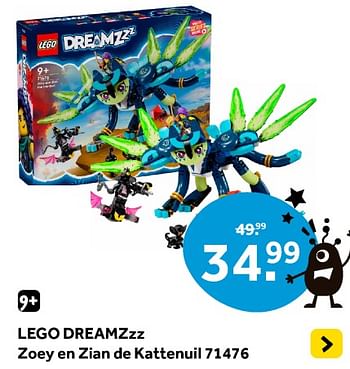 Promotions Lego dreamzzz zoey en zian de kattenuil 71476 - Lego - Valide de 12/04/2024 à 28/04/2024 chez Intertoys