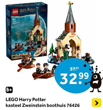 Promoties Lego harry potter kasteel zweinstein boothuis 76426 - Lego - Geldig van 12/04/2024 tot 28/04/2024 bij Intertoys