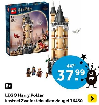Promoties Lego harry potter kasteel zweinstein uilenvleugel 76430 - Lego - Geldig van 12/04/2024 tot 28/04/2024 bij Intertoys