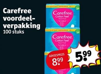 Promotions Carefree voordeelverpakking - Carefree - Valide de 16/04/2024 à 21/04/2024 chez Kruidvat
