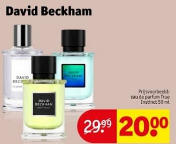 Promotions Eau de parfum true instinct - David Beckham - Valide de 16/04/2024 à 21/04/2024 chez Kruidvat