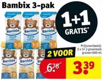 Promotions Groeimelk granen - Bambix - Valide de 16/04/2024 à 21/04/2024 chez Kruidvat