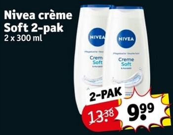 Promotions Nivea crème soft - Nivea - Valide de 16/04/2024 à 21/04/2024 chez Kruidvat